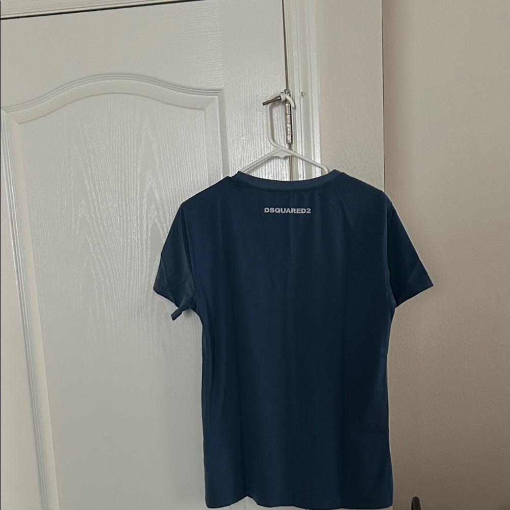 DSQUARED2 Caten Motor Snowcat Graphic Tee Blue XXL Made in Italy - Picture 2 of 6